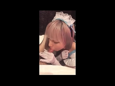 ❤️ 日本のアイドル「まゆか」、フレンチメイドのコスプレ、その1、ローションでフェラチオ、自慰行為 ☑ 上質ポルノ ❌️❤